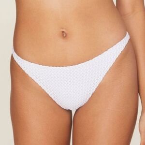 NWT aerie extra small andie x demi Moore white eyelet crochet bikini bottom